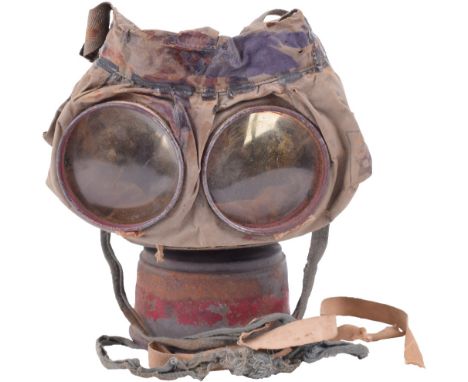 M.15/16 Gummi Gas Mask, this mask alone, featured on page 127 of Feldzug 17, mask in generally good condition, all head strap