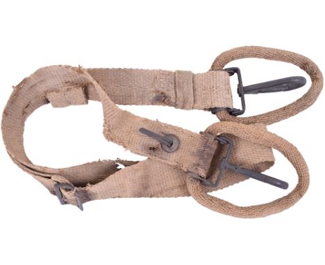 Maxim Machine Gun Drag Strap in Paper Cloth, an ultra rare piece of weapon accessory being the long 1½ metre strap constructe