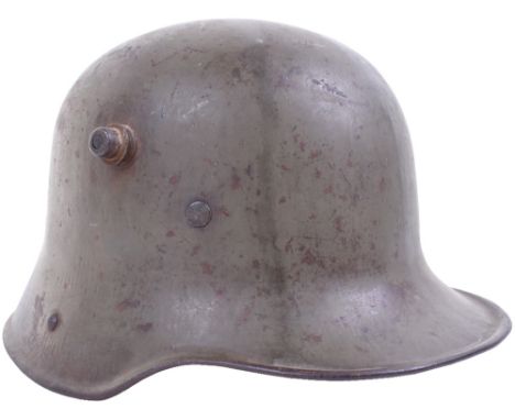 M.16 Trench Helmet, stamped size ‘G62’ to the inner shell, this good M.16 trench helmet retains at least 70% of its original 