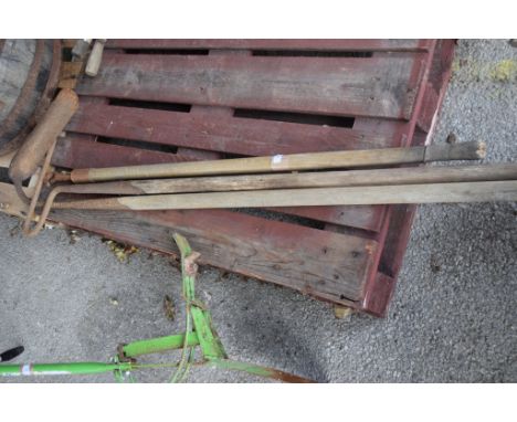 THREE VINTAGE GARDEN TOOLS