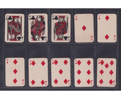 Cigarette cards, Ogden's, (Overseas), Playing cards (Polo) (set, 52 cards) (gd)