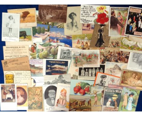 Postcards, Advertising, a selection of approx. 50 product advertising cards, inc. Nestle's Swiss Milk (Famous Poster series),