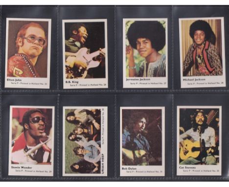 Trade cards, two sets, Dandy Gum, Pop Stars (70 cards including Mick Jagger, John Lennon, Elvis Presley, Jimi Hendrix, David 