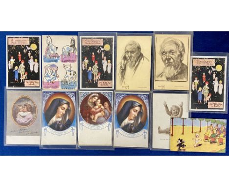 Postcards, Baby Food and Milk, 12 cards to comprise Mellin's, Allenburys, Lait Gallia, Glaxo and Cow &amp; Gate (gen gd)