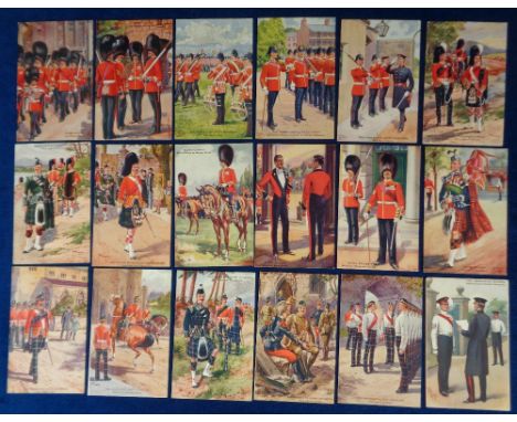 Postcards, Military, a good selection of 28 cards from the 'Ceremonial and Active Service Series' (Alphabet series) published