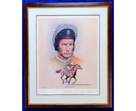 Horseracing / Autographs, Lester Piggott (1935-2022), a signed limited edition print (121/500), 'Lester Returns' by Deighton,