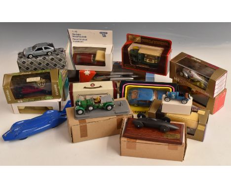 Eighteen Corgi, Oro Brumm, Rio, Matchbox Models of Yesteryear and similar diecast model vehicles including land speed record 