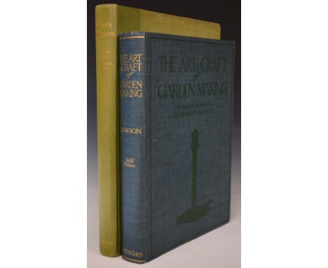 The Art &amp; Craft of Garden Making by Thomas Mawson published Batsford (1926) fifth&nbsp;edition with plates in colour, hal