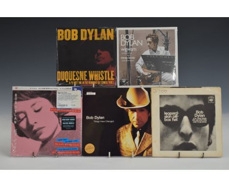 Bob Dylan - Thirty six singles, UK, USA and Australian issue including Leopard Skin EP, Love In Vain demo and Record Store Da