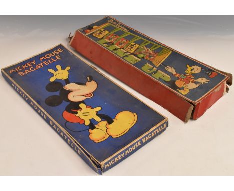 Two Chad Valley Walt Disney's toys Mickey Mouse Bagatelle and Line Up, both in original boxes.