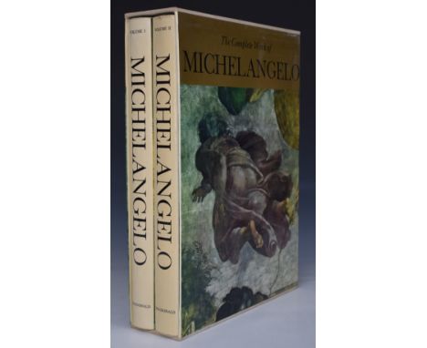 The Complete Works of Michelangelo in 2 folio illustrated volumes 1966 in slipcase, Vincent Van Gogh Paintings &amp; Drawing 