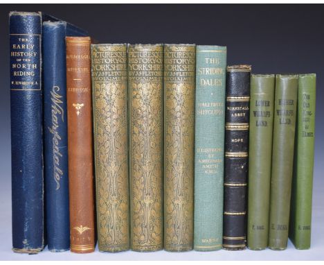 A Picturesque History of Yorkshire by J.S. Fletcher with 600 Illustrations published Dent 1899-1901 in 3 volumes in gilt clot