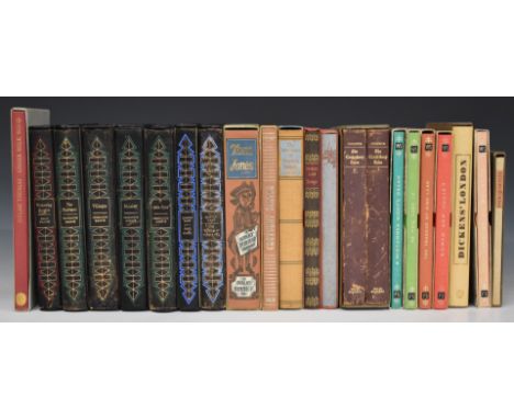 [Folio Society] Bronte Novels 1964-1970 in seven volumes illustrated with colour lithographs, Chaucer's Canterbury Tales with