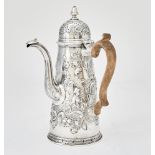 George I Sterling Silver Coffee Pot Samuel Wastell, London, 1720
