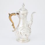 George III Sterling Silver Coffee Pot Thomas Whipham & Charles Wright, London, 1766