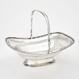 George III Sterling Silver Cake Basket Naphthali Hart, London, 1813