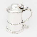 George III Sterling Silver Covered Tankard Jon King, London, 1771