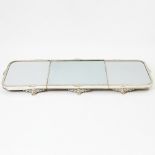 Regency Style Silver Plated Mirror Plateau