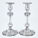 Pair of William IV Sterling Silver Candlesticks Waterhouse, Hodson & Co., Sheffield, 1835
