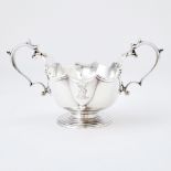 George II Sterling Silver Double Lipped Sauceboat Benjamin Godfrey, London, 1732