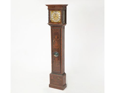 Edward Bridgman, Covent Garden, Circa 169012-inch dial applied with cherub spandrels, signed Edward Bridgman Covent Garden, m
