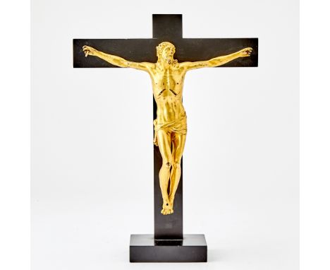 Possibly Venetian, 16th CenturyOn a later wood cross.Height of figure 10 1/2 inches (26.6 cm), width 9 1/2 inches (24.2 cm), 