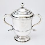 George I Sterling Silver Covered Two Handled Cup John Ramsay, Newcastle, 1724