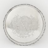 Large George III Sterling Silver Galleried Tray Edward Aldridge, London, 1762
