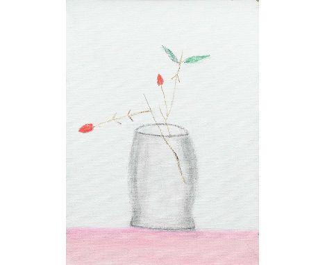 Φ Craigie Aitchison CBE, RSA, RA (Scottish 1926-2009)Red Berries, MontecastelliSigned, inscribed and dated "Red Berries"/Mont