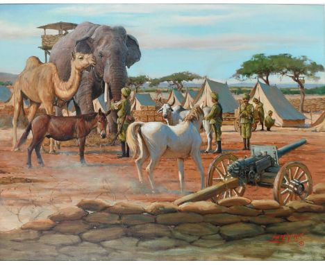 Lute Vink (South African b.1971) All the Beasts Together Signed Lute Vink (lower right) Oil on canvas 77.4 x 97.2cmLiterature
