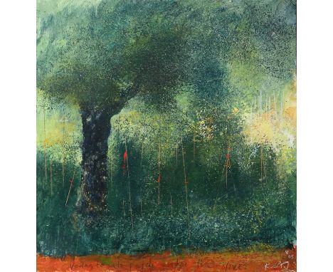 Φ Kurt Jackson (b.1961)Voulas Tomato Patch Under The OlivesSigned and dated 8/05/KurtJ (lower right) and inscribed Voulas tom