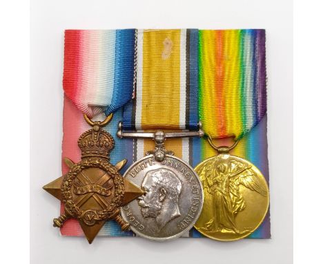 A 1914-15 Star Trio, awarded to G-10310 Pte E A Scott Middx R Provenance:  From a lifetime of medal collecting 