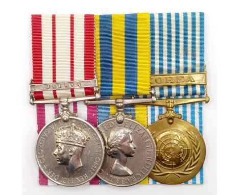 A group of three medals, awarded to P/SSX 849620 R A Lailey ORD TEL RN, comprising a Naval General Service Medal 1915-62, a K