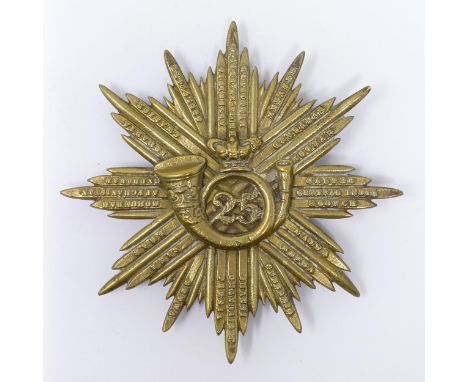 A Victorian 25th Regiment of Foot helmet plateProvenance: Descent through the family 