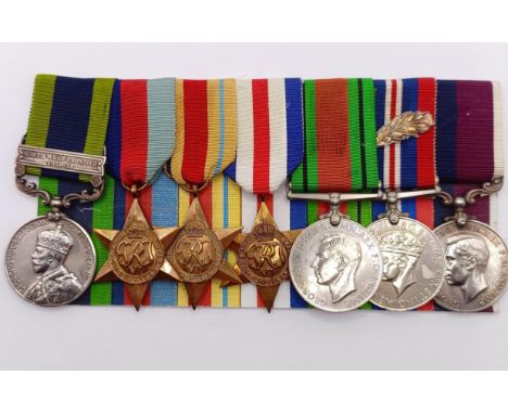 A group of seven medals, awarded to 359199 AC1 R P Maggs RAF, comprising an India General Service Medal, with North West Fron