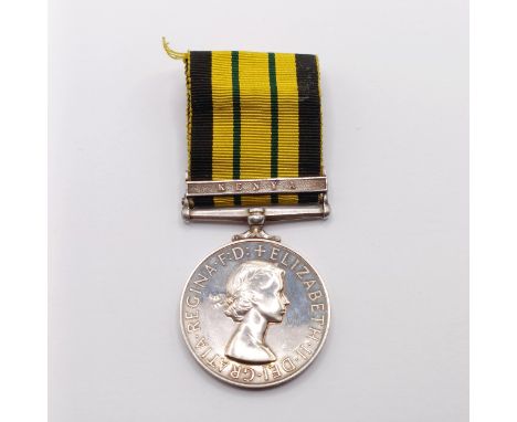 An Africa General Service Medal, with Kenya clasp, awarded to 23119243 Cfn N R M Webster REME Provenance:  From a lifetime of