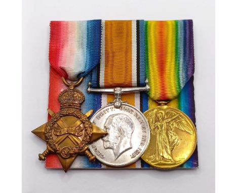 A 1914-15 Star Trio, awarded 4399 Pte F James 3-Lond R Provenance:  From a lifetime of medal collecting 