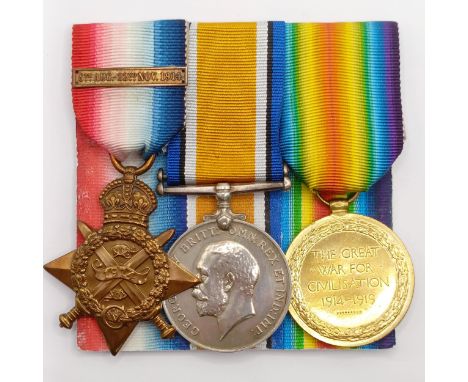 A 1914-15 Star Trio, with Mons bar, awarded to 10881 Pte J Roberts 2 Worcs R Provenance:  From a lifetime of medal collecting