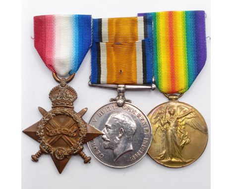 A 1914-15 Star Trio, awarded to 1931 Pte R J Jones R W Fus  Provenance:  From a lifetime of medal collecting 