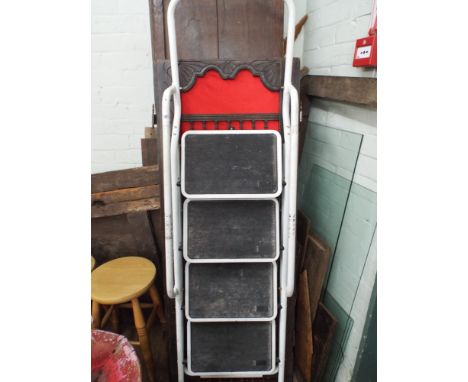 Pair of folding step ladders with handles 