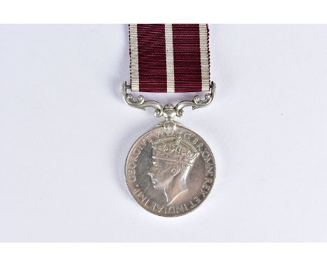 An Indian Army Meritorious Service medal 1888, with George VI crowned profile, on third type ribbon, awarded to 10153 HAV JAH