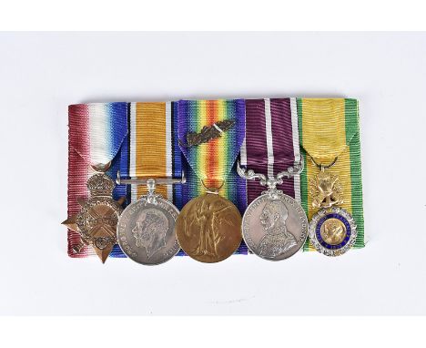 A WWI Hampshire Regiment trio, comprising 1914-15 Star, War and Victory with Oak Leaf, awarded to 2954 CPL J.R.BENNETT. HAMPS