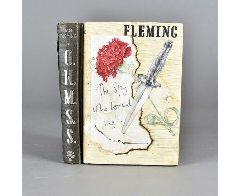Ian Fleming, First Edition, The Spy Who Loved Me, with Richard Chopping dust cover, stained and First Edition OHMSS lacking d