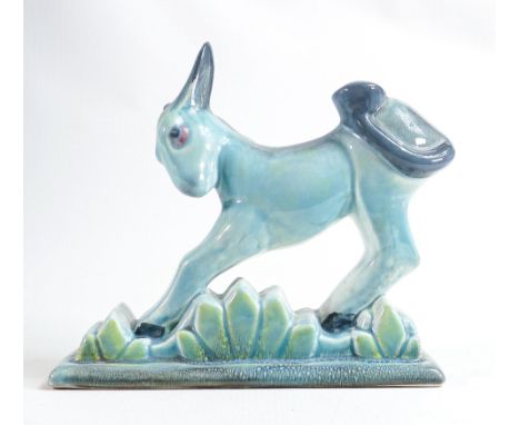 Beswick blue gloss model of a donkey on base 369. 