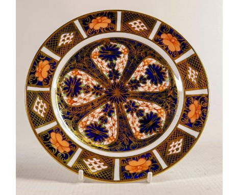 Royal Crown Derby Imari tea set, c1900, comprising teapot, tray, 6 demitasse cups and saucers, covered sugar, milk jug, minia