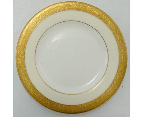Minton large gilt decorated Buckingham patterned tea &amp; dinnerware set including - dinner plates, tea pot, tea set, coffee