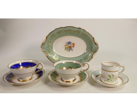 A collection of Paragon hand decorated cups saucers &amp; similar coffee cans &amp; saucers. (24 pieces). 