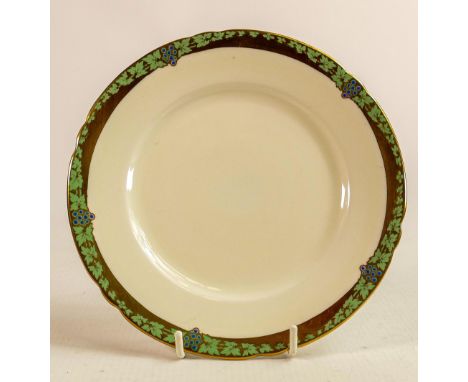 Shelley Henley Shaped 12800/4 patterned Tea ware including trios, sandwich plate, cream jug &amp; sugar bowl (37 pieces in 2 