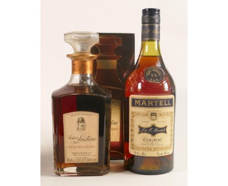 Vintage boxed Emilio Lustau Solera Gran Reserve Brandy 70cl &amp; Martell 70cl Cognac. (2) 