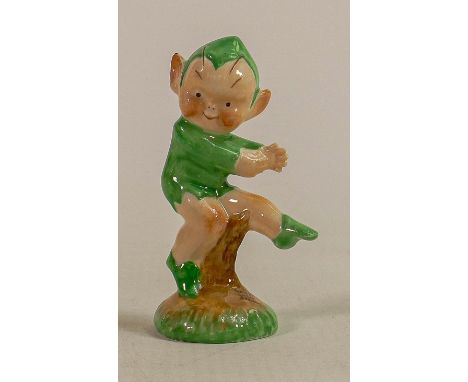 Mabel Lucie Attwell for Shelley, a rare bone china figure of a dancing Boo Boo fairy LA7, signed to base, h.8.5cm. 